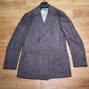 Suitsupply Double Breasted Burgundy Jacket